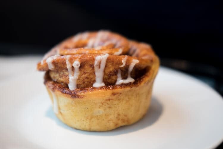 A pumpkin cinnamon crescent roll appetizer.
