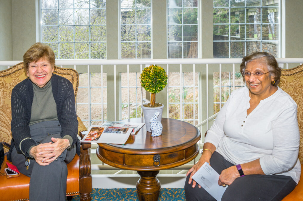 Ladies sitting at table